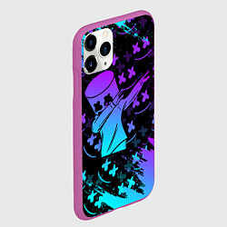 Чехол iPhone 11 Pro матовый FORTNITE x MARSHMELLO, цвет: 3D-фиолетовый — фото 2
