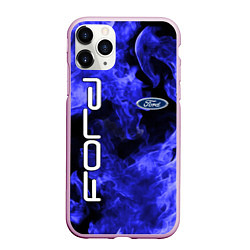 Чехол iPhone 11 Pro матовый FORD, цвет: 3D-розовый