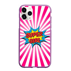 Чехол iPhone 11 Pro матовый Super Girl
