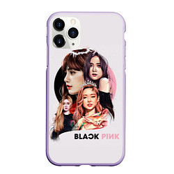 Чехол iPhone 11 Pro матовый Blackpink, цвет: 3D-светло-сиреневый