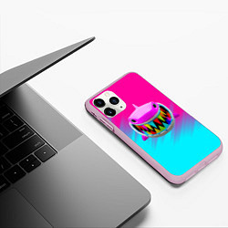 Чехол iPhone 11 Pro матовый 6IX9INE 69, цвет: 3D-розовый — фото 2