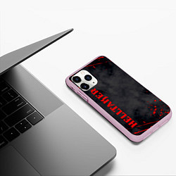 Чехол iPhone 11 Pro матовый Helltaker Logo Z, цвет: 3D-розовый — фото 2