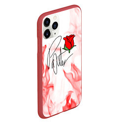Чехол iPhone 11 Pro матовый PYTN X ROSE, цвет: 3D-красный — фото 2