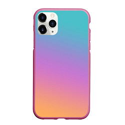 Чехол iPhone 11 Pro матовый Градиент, цвет: 3D-малиновый