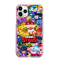 Чехол iPhone 11 Pro матовый BRAWL STARS GALE, цвет: 3D-розовый