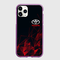 Чехол iPhone 11 Pro матовый TOYOTA, цвет: 3D-фиолетовый