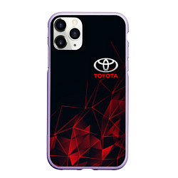 Чехол iPhone 11 Pro матовый TOYOTA, цвет: 3D-светло-сиреневый