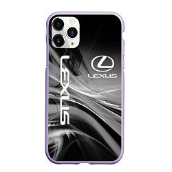 Чехол iPhone 11 Pro матовый LEXUS, цвет: 3D-светло-сиреневый