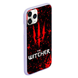 Чехол iPhone 11 Pro матовый The Witcher, цвет: 3D-светло-сиреневый — фото 2