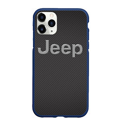 Чехол iPhone 11 Pro матовый JEEP, цвет: 3D-тёмно-синий