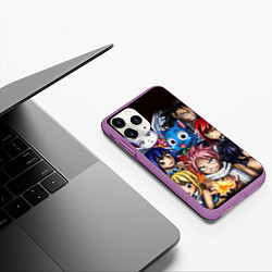 Чехол iPhone 11 Pro матовый FAIRY TAIL ХВОСТ ФЕИ, цвет: 3D-фиолетовый — фото 2