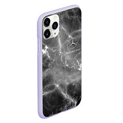 Чехол iPhone 11 Pro матовый MERCEDES, цвет: 3D-светло-сиреневый — фото 2