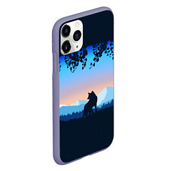 Чехол iPhone 11 Pro матовый WOLF D, цвет: 3D-серый — фото 2