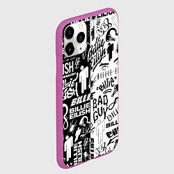 Чехол iPhone 11 Pro матовый BILLIE EILISH БИЛЛИ АЙЛИШ, цвет: 3D-фиолетовый — фото 2
