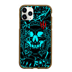 Чехол iPhone 11 Pro матовый The Witcher, цвет: 3D-коричневый