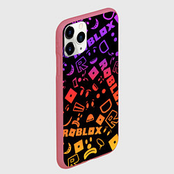 Чехол iPhone 11 Pro матовый Roblox, цвет: 3D-малиновый — фото 2