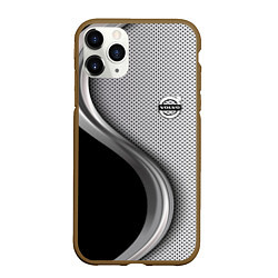 Чехол iPhone 11 Pro матовый VOLVO, цвет: 3D-коричневый
