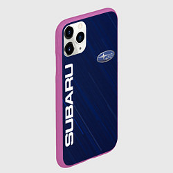 Чехол iPhone 11 Pro матовый SUBARU, цвет: 3D-фиолетовый — фото 2