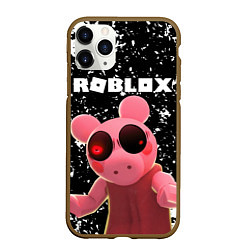 Чехол iPhone 11 Pro матовый Roblox Piggy, цвет: 3D-коричневый