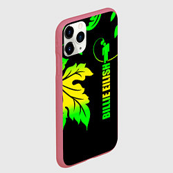 Чехол iPhone 11 Pro матовый Billie Eilish, цвет: 3D-малиновый — фото 2