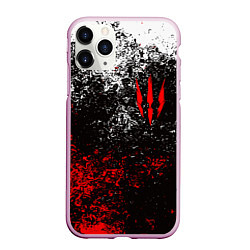 Чехол iPhone 11 Pro матовый ВЕДЬМАК THE WITCHER, цвет: 3D-розовый