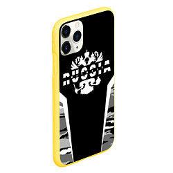 Чехол iPhone 11 Pro матовый Виталий - камуфляж, цвет: 3D-желтый — фото 2