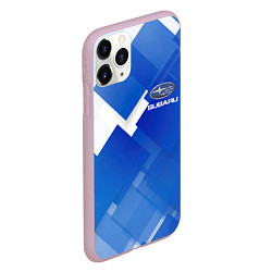 Чехол iPhone 11 Pro матовый SUBARU, цвет: 3D-розовый — фото 2