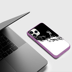 Чехол iPhone 11 Pro матовый JUVENTUS, цвет: 3D-фиолетовый — фото 2