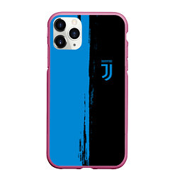 Чехол iPhone 11 Pro матовый JUVENTUS, цвет: 3D-малиновый