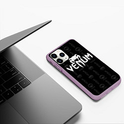 Чехол iPhone 11 Pro матовый VENUM ВЕНУМ, цвет: 3D-сиреневый — фото 2