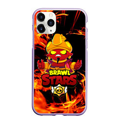 Чехол iPhone 11 Pro матовый BRAWL STARS EVIL GENE ДЖИН, цвет: 3D-светло-сиреневый