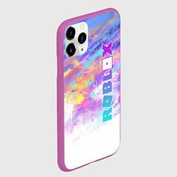 Чехол iPhone 11 Pro матовый Roblox, цвет: 3D-фиолетовый — фото 2