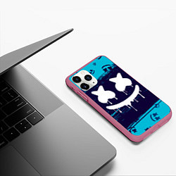 Чехол iPhone 11 Pro матовый MARSHMELLO МАРШМЕЛЛОУ, цвет: 3D-малиновый — фото 2