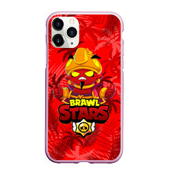 Чехол iPhone 11 Pro матовый BRAWL STARS EVIL GENE ДЖИН, цвет: 3D-розовый