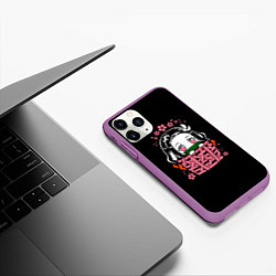 Чехол iPhone 11 Pro матовый KIMETSU NO YAIBA NEZUKO, цвет: 3D-фиолетовый — фото 2