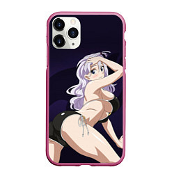 Чехол iPhone 11 Pro матовый FAIRY TAIL ХВОСТ ФЕИ, цвет: 3D-малиновый