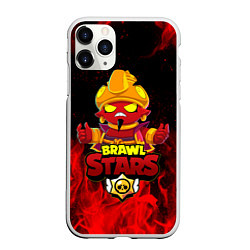 Чехол iPhone 11 Pro матовый BRAWL STARS EVIL GENE ДЖИН, цвет: 3D-белый