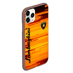 Чехол iPhone 11 Pro матовый LAMBORGHINI, цвет: 3D-коричневый — фото 2