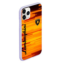Чехол iPhone 11 Pro матовый LAMBORGHINI, цвет: 3D-светло-сиреневый — фото 2