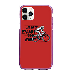 Чехол iPhone 11 Pro матовый Just Enjoy the Ride Z, цвет: 3D-фиолетовый