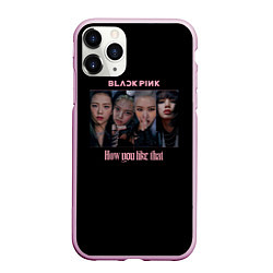 Чехол iPhone 11 Pro матовый BLACKPINK, цвет: 3D-розовый