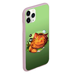 Чехол iPhone 11 Pro матовый Catbus Studio Ghibli Котобус, цвет: 3D-розовый — фото 2