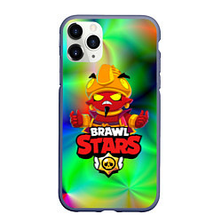 Чехол iPhone 11 Pro матовый BRAWL STARS EVIL GENE ДЖИН, цвет: 3D-серый