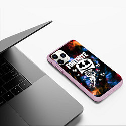 Чехол iPhone 11 Pro матовый FORTNITE x MARSHMELLO, цвет: 3D-розовый — фото 2