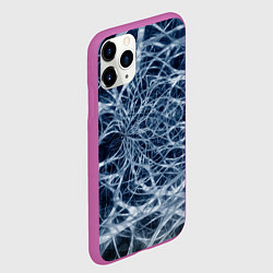 Чехол iPhone 11 Pro матовый Нервная система, цвет: 3D-фиолетовый — фото 2