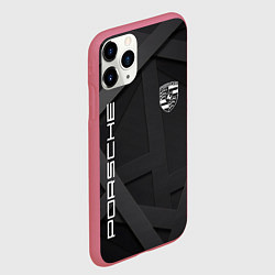 Чехол iPhone 11 Pro матовый PORSCHE, цвет: 3D-малиновый — фото 2