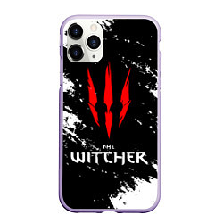 Чехол iPhone 11 Pro матовый The Witcher, цвет: 3D-светло-сиреневый