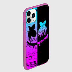 Чехол iPhone 11 Pro матовый FORTNITE MARSHMELLO, цвет: 3D-фиолетовый — фото 2