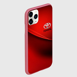 Чехол iPhone 11 Pro матовый TOYOTA, цвет: 3D-малиновый — фото 2