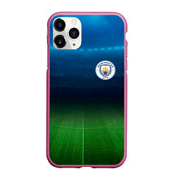 Чехол iPhone 11 Pro матовый MANCHESTER CITY, цвет: 3D-малиновый